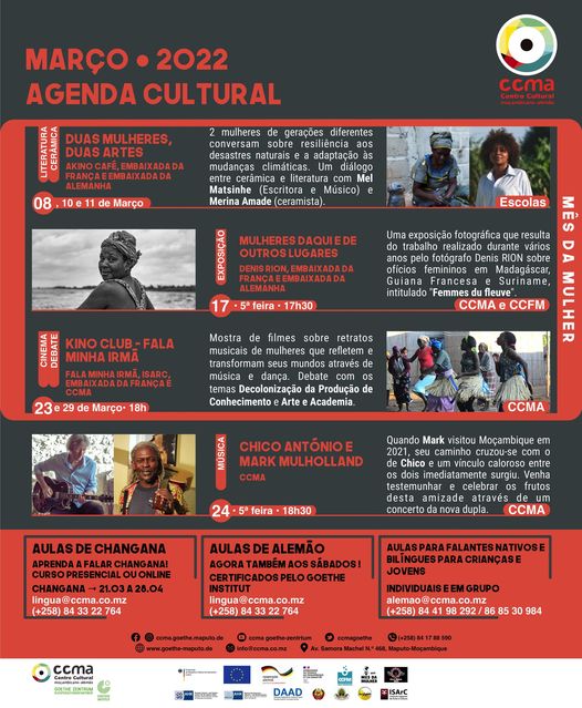 CCMA dedica agenda cultural do mês a mulher